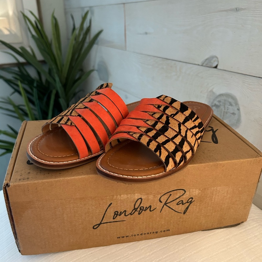 Crown Vintage Cow Hair Leather Sandal